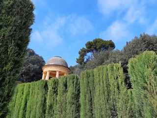 labyrinth and blue sky 