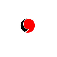 vector cool coma icon concept logo design template illustration eps 10