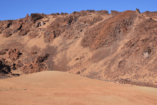 Sceneria jak z innej planety - pole zastygłej lawy na Teneryfie