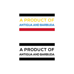a product of antigua and barbuda stamp or seal design vector download