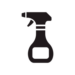 Cleaning spray bottle icon. Flat style design. Vector graphic illustration. Suitable for website design, logo, app, template, and ui. EPS 10.