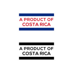 a product of Costa Rica stamp or seal design vector download