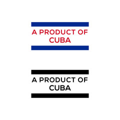 a product of Cuba stamp or seal design vector download