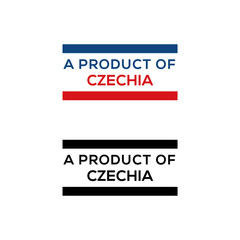 a product of Czechia stamp or seal design vector download
