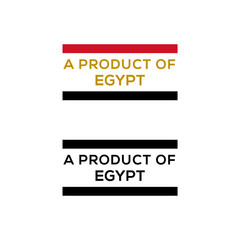 a product of Egypt stamp or seal design vector download