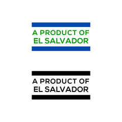 a product of EL Salvador stamp or seal design vector download