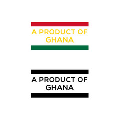 a product of Ghana stamp or seal design vector download