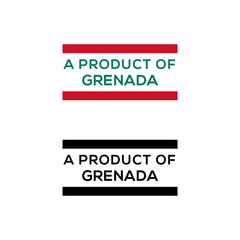 a product of Grenada stamp or seal design vector download