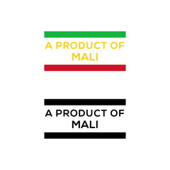 a product of Mali stamp or seal design vector download