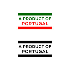 a product of Portugal stamp or seal design vector download