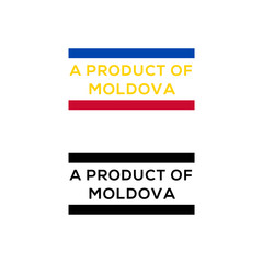 a product of Moldova stamp or seal design vector download