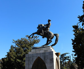 Samsun - Turkey. 19 May 2017. May 19 Ataturk's sculpture in Samsun. 19 May youth and sports holiday.