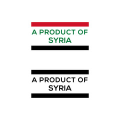 a product of Syria stamp or seal design vector download