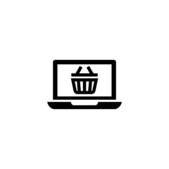 Buying icon vector in black solid flat design icon isolated on white background
