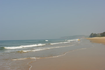 Seascape in Goa in India
