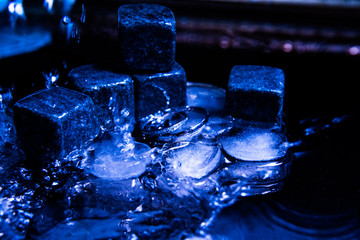 melting ice cubes