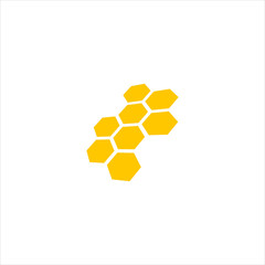 Vector hive with perspective concept icon  logo