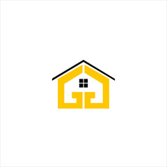Vector letter GG real estate concept logo design template illustration eps 10