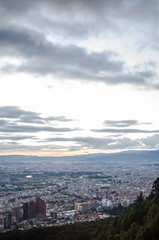 Sunset over bogota - colombia 