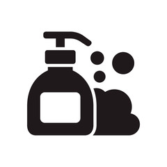 Liquid soap icon. Flat style design. Vector graphic illustration. Suitable for website design, logo, app, template. EPS 10.