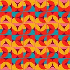 Beautiful of Colorful Autumn Leaves, Repeated, Abstract, Illustrator Pattern Wallpaper. Image for Printing on Paper, Wallpaper or Background, Covers, Fabrics