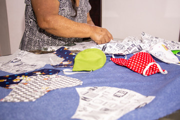 industria manufacturera en producción de mascara tapabocas