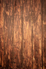 Obraz premium Dark brown old vintage wood texture