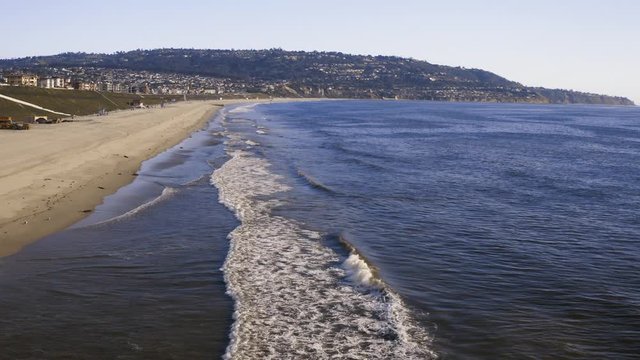 Redondo Beach Los Angeles County California Coast Empty Quarantine Lockdown Pandemic Beach Red Tide, Algae Bloom