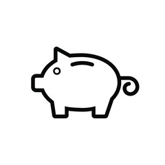 Piggy bank icon template