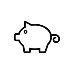 Piggy bank icon template