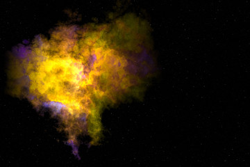 nebula in deep space