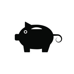 Piggy bank icon template