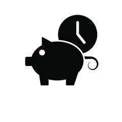 Piggy bank icon template