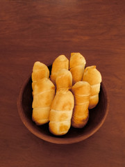 Venezuelan tequenos traditional fried cheese sticks