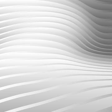 Abstract geometric white and gray color background. Vector illustration for flyer and poster. Can be used presentation, advertising, marketing. © hobonski