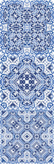 Decorative color ceramic azulejo tiles.