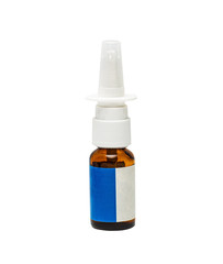 Spray for the nose. Medical, drug. Isolated on a white.
