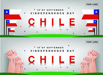 Chile Independence Day Banner Background