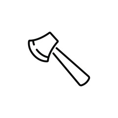 Ax thin icon in trendy flat style isolated on white background. Symbol for your web site design, logo, app, UI. Vector illustration, EPS