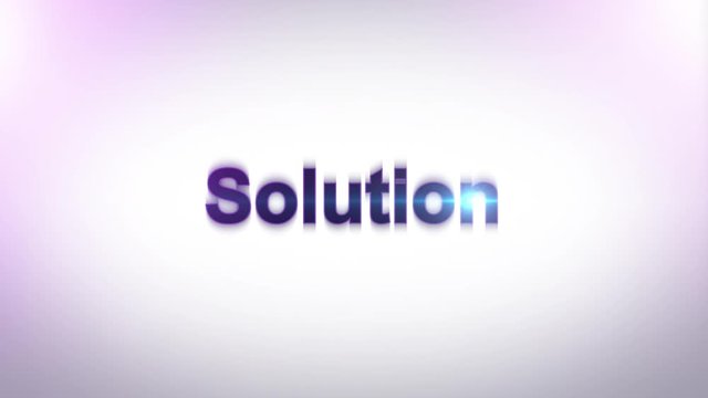 Smoke Solution Animation text effect