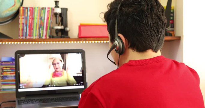 Online learning education distance learning for kids at home Homeschooling during quarantine or isolation