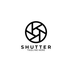 shutter logo icon vector isolated