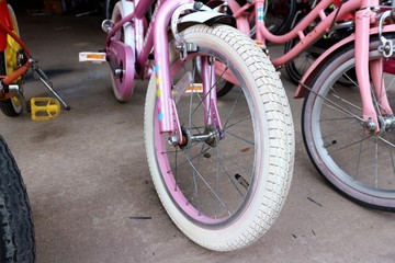 bicycle parking in the park