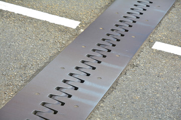Fototapeta premium 道路のつなぎ目