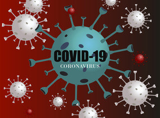 Vector of Coronavirus 2019-nCoV and Virus background .COVID-19 Corona virus outbreaking and Pandemic medical health risk concept.Vector illustration eps 10