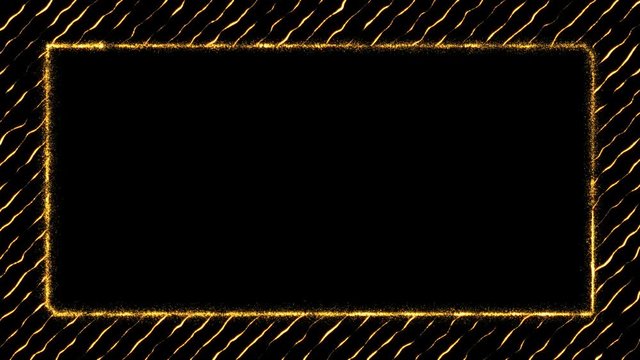 Golden wave royal and rich background with golden dust particles. sparkling golden line wavy background for wedding, parties, branding and presentation.