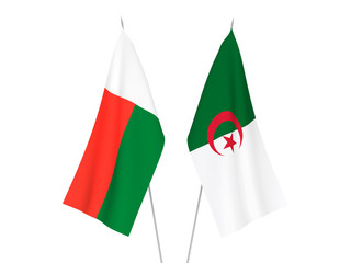 Algeria and Madagascar flags