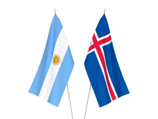 Argentina and Iceland flags