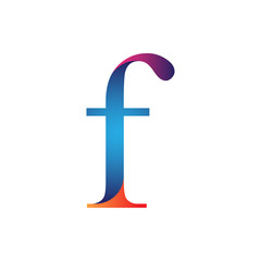 initial letter f concept logo vector
