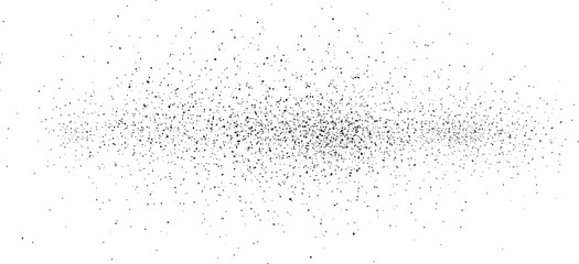 Black dust cloud on white background isolated. Powder simple pattern.